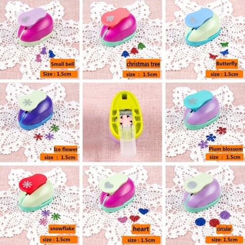 Circle Paper Punch Machine Scrapbooking Tool Mini Paper DIY Craft Stencil Card Embossing Device Die Handmade Cutter Punch Gift