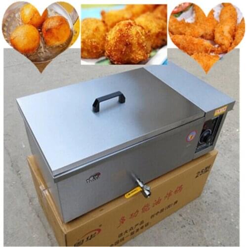 Deep fryer machine spiral potato twist frying machine