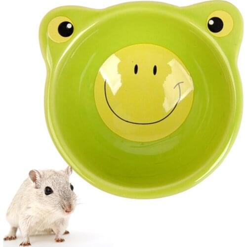 Cute Pet Feeder Feeding Bowl Hamster Bowl Rabbit Chinchilla Guinea Pig Hamster Food Bowl Porcelain Bowl Small Hamster Food Box