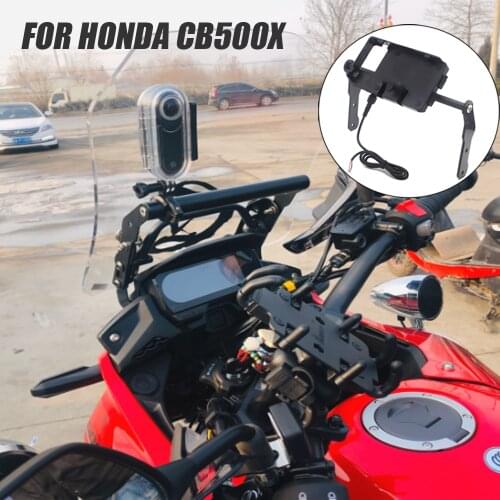 Motorcycle Accessories GPS/SMART PHONE Navigation GPS Plate Bracket Adapt Holder For Honda CB500X CB500 X CB 500X 2016 17 18 19