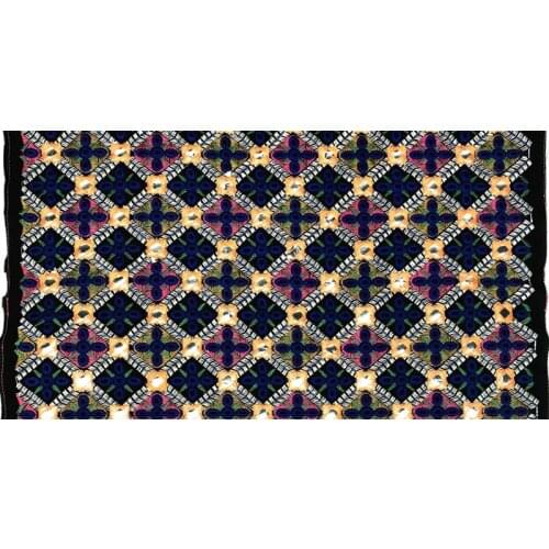 Invincible High quality Bohemian rhombus flowers 40x50CM Embroidery Woven Ribbon lace accessories DIY cloth skirt tablecloth bag