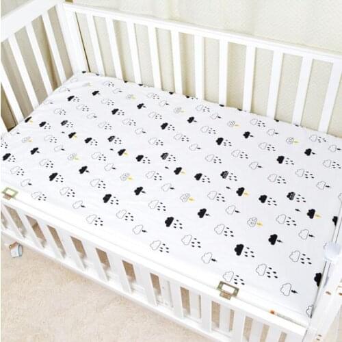 NEW 105*60CM Baby Bed Fitted Sheet Crib Sheet 100% Cotton Bed Sheet CZH180608