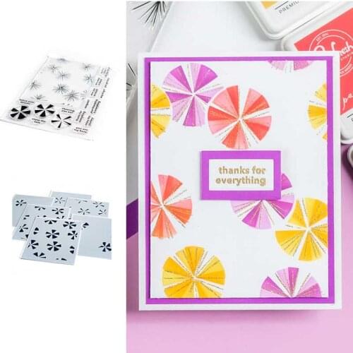 2021 NEW Products Round Fan Umbrella Metal Cutting Stamp Stencil Scrapbook Diary Secoration Embossing Template Diy Albums