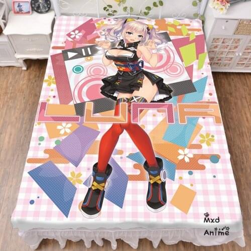 Japanese Anime Kaguya Luna Printed Bed sheets wholesale bedsheet cosplay fans bed sheets