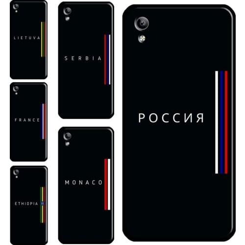 Russia France Ethiopia Spain Flag Case For Vivo V17 Neo S1 Y1S Y12 Y17 Y20 Y30 Y50 Y70 Y91C V11i Y11 2019 V20 SE Back Cover