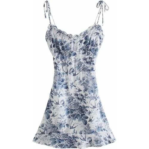 Sexy Spaghetti Strap Sleeveless Mini Cami Dress DLQZ645