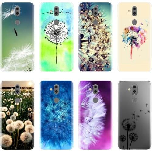 For Nokia 7.1 6.1 5.1 3.1 2.1 Plus Case Silicone Soft Flower Dandelion Blus Back Cover For Nokia 7.1 6.1 5.1 3.1 2.1 Phone Case