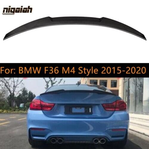 Dry Carbon Fiber For BMW F36 Rear Spoiler M4 Style 4 Series 4 Door Gran Coupe 2015-2020