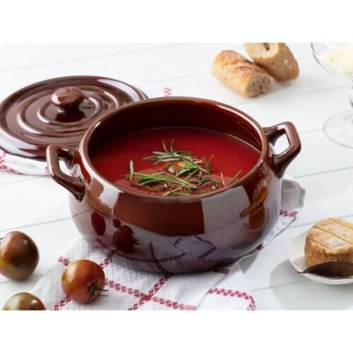 Terra Ceramic of soup stockpot milk stockpot saucepan 24 cm Cookware gas induction cookers kitchen cookware 2,9 L Pots