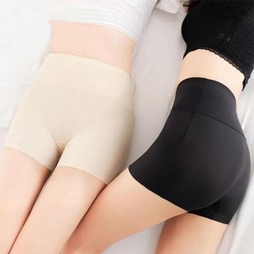High Waist Safety Boxer Shorts Panties Tights Slim Lingeries Short Pants Boyshorts Anti-emptied Panties Seamless Skirt Shorts