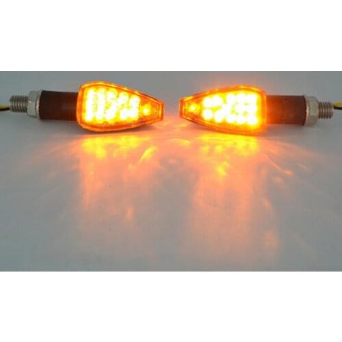 14LED Universal Motorcycle Flashing Turn Signal Light Lamp Indicator Light Amber Blinker Light LED Flasher Relay 12V