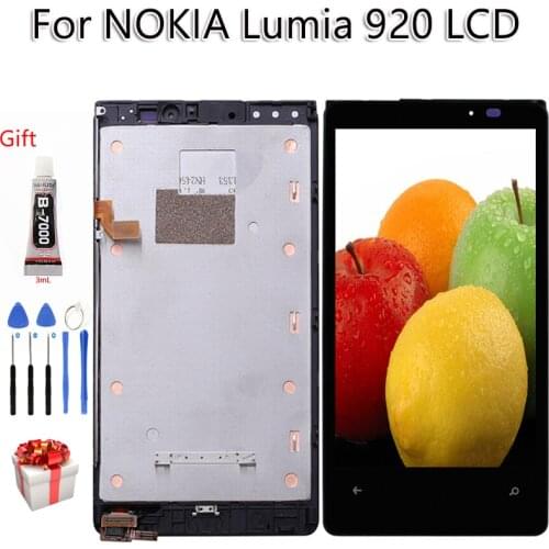 Grade AAA Display For Nokia Lumia 920 LCD Touch Screen Original Digitizer Assembly With Frame Free Tools For Nokia N920 Display