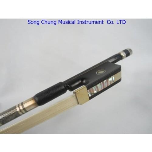 One piece of plaid Carbon fiber professional 27 5/8" cello bow 4/4,#7591