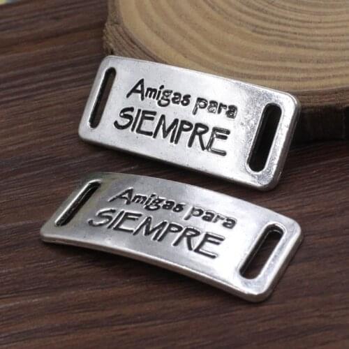 10pcs Zinc alloy Spanish Antique Silver Cord Connectors Necklace Bracelet Clasps Beads DIY Making Accessories 40x16mm K05442