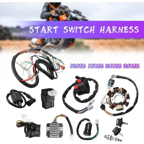 125cc 150cc 200cc 250cc Dirt Bike ATV QUAD ELECTRICS Zongshen Lifan Ducar Razor CDI Wire Harness Stator Assembly Wiring