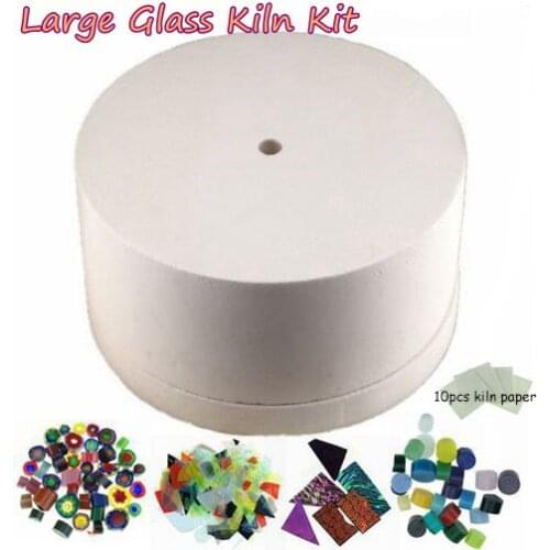 2020 Perfect Glass Jewelry Making Tools 6pcs set Extra Large Microwave Kiln Kit For Fused Glass In Microwave Glass Kiln