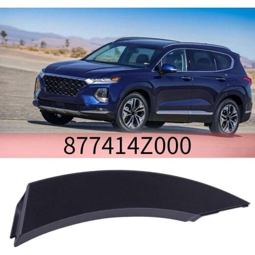 Car Rear Exterior Curved Flare Garnish Wheel Eyebrow Fender Molding for Hyundai Santa Fe Sport 2013-2018