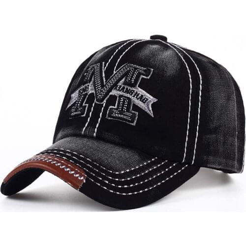 VORON top selling big bone M letter embroidery unisex baseball cap adjustable cotton fashion snapback hat men women outdoor hats