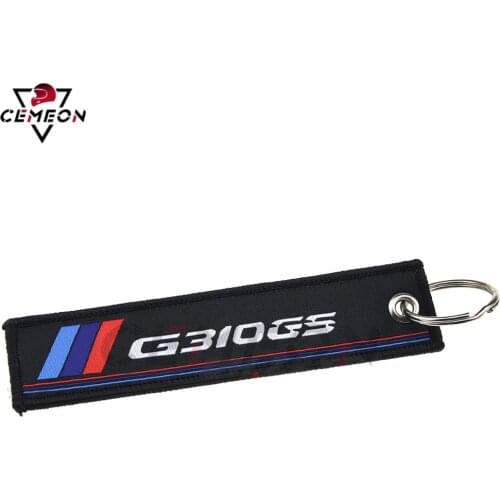 Keychain pendant For BMW G310R G310GS G310 G 310 R GS 310R 310GS Motorcycle badge embroidery key ring