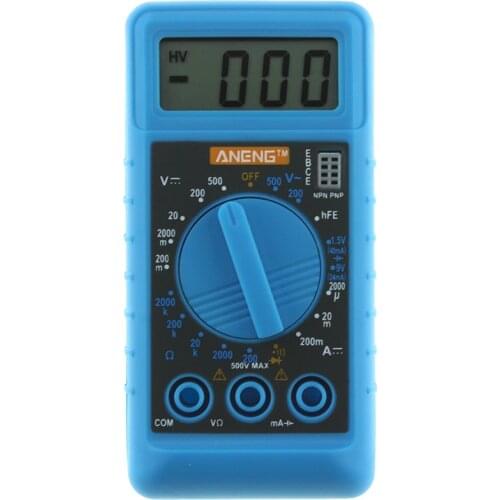 Mini Digital Multimeter Pocket DMM AC/DC Voltage Resistance Power Meter Voltmeter OHM Testersr With Buzzer Electronic Test