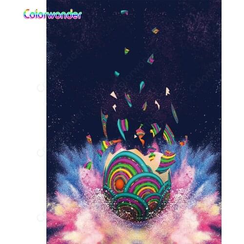 Colorwonder Easter Egg Photo Background 5x7 Birthday Partay Decorative Background Baby shower for Newborn Photography Background