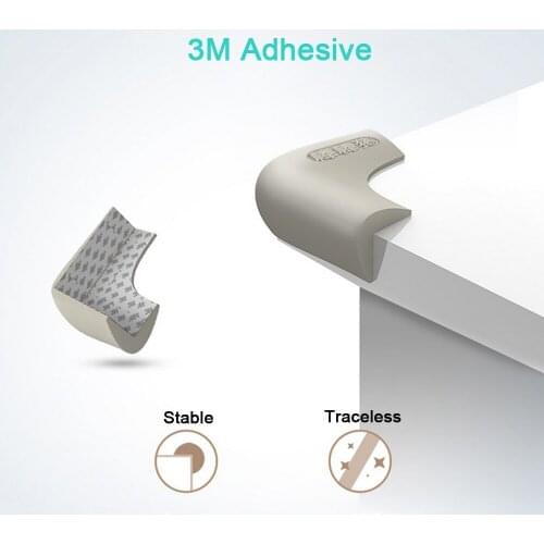 Edge & Corner Guards Child Baby Table Desk Protection Cover Anticollision Children Kids 4pcs Soft Safety Silicone Protector