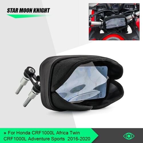 For Honda CRF1000L Africa Twin Adventure Sports Handlebar Phone Stand Holder Mobile GPS Waterproof Media Bag Navigation Bracket