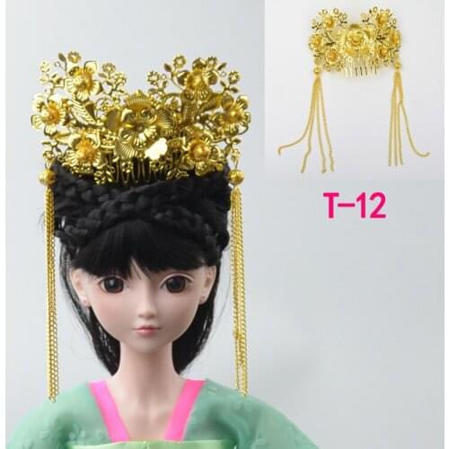 For 30cm chinese kurhn doll Traditional Earrings head decoration doll Necklace DIY Earrings Ornament Toy Jewelry