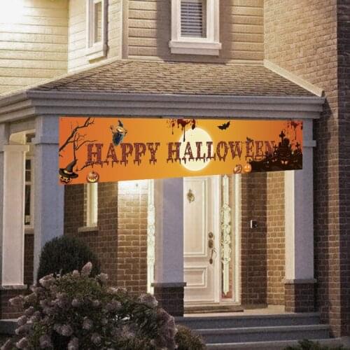 Halloween Banner Large Happy Halloween Banner, Halloween Party Decoration Halloween Outdoor Decoration