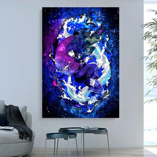 Demon Slayer Kimetsu No YaibaPainting Japanese Anime Picture Wall Art Deco