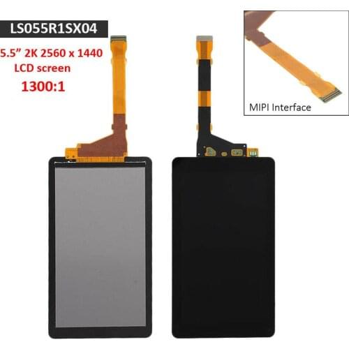 LS055R1SX04 Sharp04 5.5 inch 3D Printer LCD Screen 2K Resolution with Tempered Film CO
