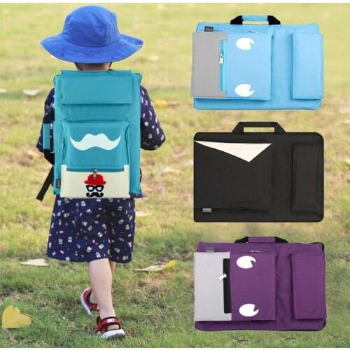 MoeTron Fashion Cute Drawing Set Art Bag A3 Sketch Pad/Drawing Kit 8K Art School Bag Painting Bags For Kids