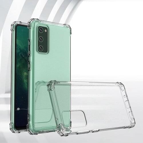 Soft Clear Phone Case for Samsung Galaxy S20 FE Plus Ultra S20FE S20plus S20ultra Airbag Shockproof TPU Thin Silicone Back Cover