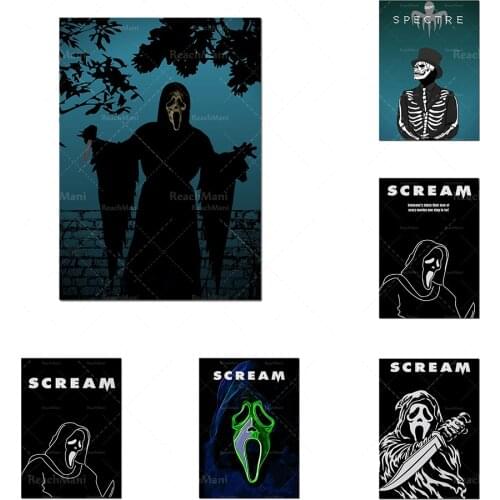 Screaming horror movie poster, screaming movie poster printing, screaming poster art, classic horror movie poster art