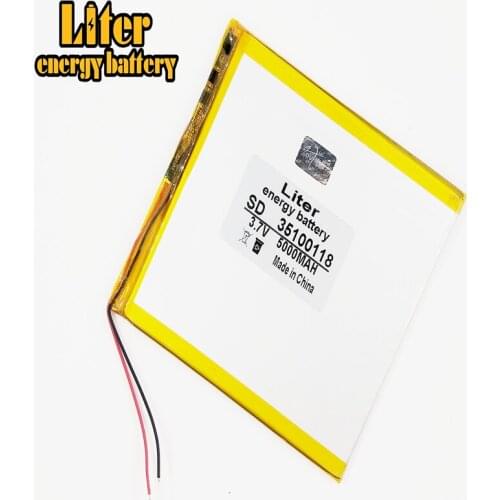 Polymer lithium batteries 3.7V 5000mAh 35100118 For 7 inch 9 inch 12-inch Tablet PC
