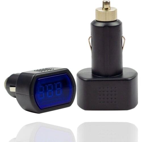 Portable Digital Monitor Car Volt Voltmeter Tester LCD Cigarette Lighter Voltage Panel Meter