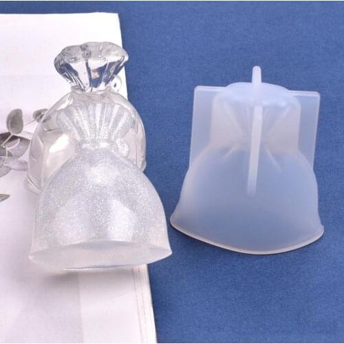 Silicone Mold Money Bags Soap Molds Gypsum Chocolate Candle Mold Fondant Mould Purse Wallet Clay Resin Eco-friendly