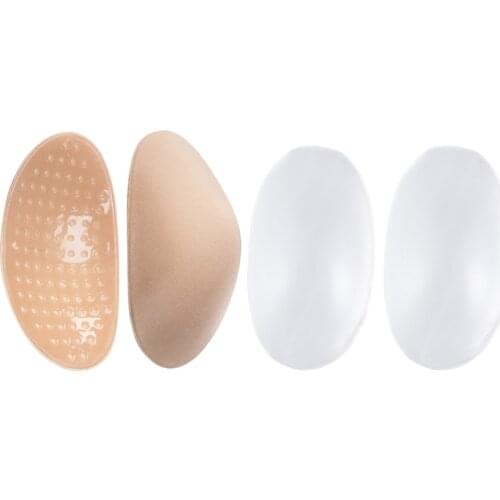 2 Pairs Silicone Shoulder Push-up Pads Adhesive Shoulder Enhancer Shoulder Pads