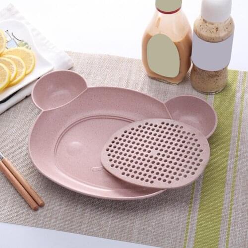 Plate Convenient Odorless Creative Household Drain Double-Layer Dish for Daily