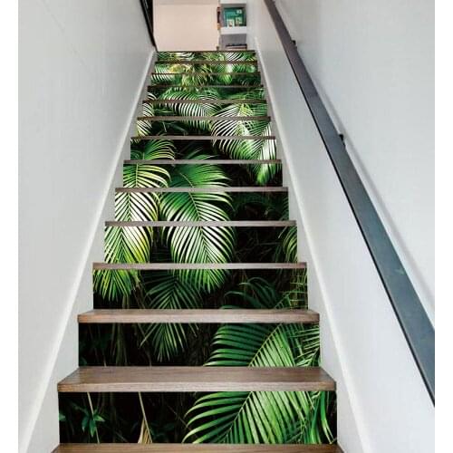 Creativity Fortune Tree Stair Sticker Waterpoof Peel & Stick Renovatie Vinyl Decals For Home Stair Floor Decoration Wallpaper