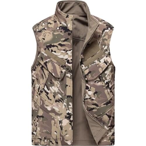 Outdoors Military Tactical Jacket Waterproof Windproof Hunter Camouflage Army Clothing Vest