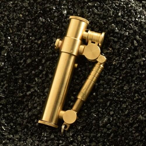 Old Fashion Style Pure Copper Kerosene Cigarette Lighter Vintage Military Oil Cigar Lighter Collection Level Gasoline Lighter