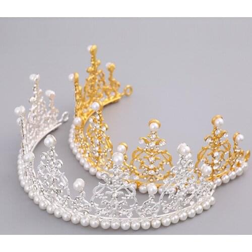 Birthday cake baking ornaments big crown cake toppers birthday decoration wedding cake topper tiara crowns for women
