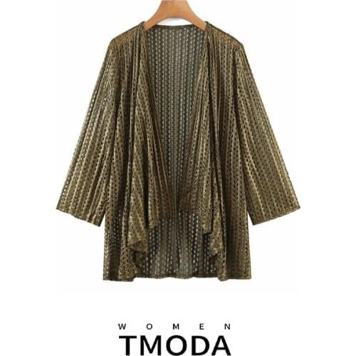TMODA1204 Za Spring Summer Women Cardigan Sweater Oversized Solid Female Coat Long Sleeve V neck Women Knitted Sweater Cardigan