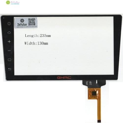 ZhiYuSun GHAC 235mm*130mm 10inch NEW touch screen panel 235*130 TOUCH glass sensor for DVD car Capacitive touch screen