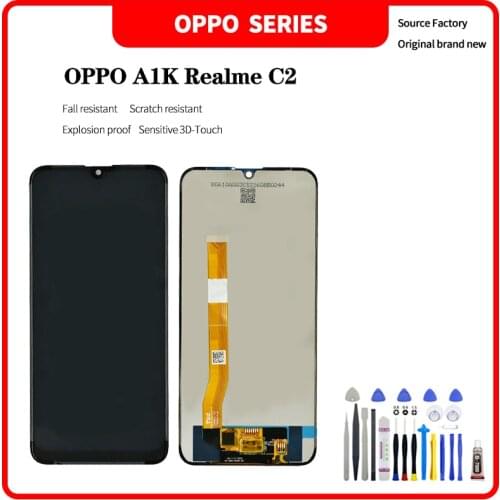 LCD For OPPO A1K Realme C2 LCD Display Touch Screen Digitizer Assembly For OPPO A1K Realme C2 Screen with Disassembly tools