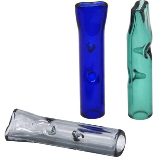 3 Pieces 8MM Colorful Flat-Mouth Quartz Glass Smoking Filter Tips