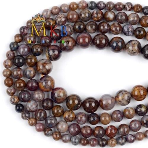 6 8 10mm Natural Gemstones Genuine Petersite Round Stone Beads For Jewelry Making Diy Bracelet Necklace Accessories Findings