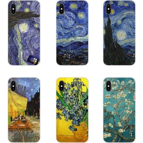 Accessories Phone Shell Cases For Samsung Galaxy A3 A5 A7 A9 A8 Star A6 Plus 2018 2015 2016 2017 paintings Starry Night Van Gogh