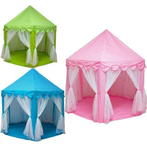 Childrens tent game house printed gauze mosquito net sleeping room large space breathable mosquito proof toy house